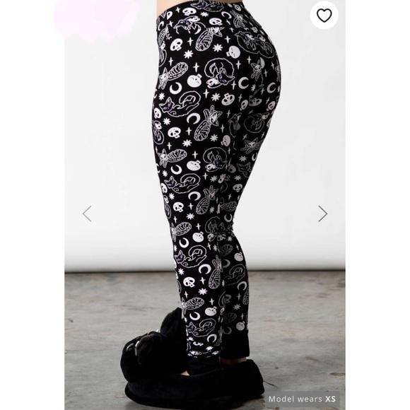 NWT Killstar Purr off Lounge leggings black Size M - Picture 2 of 11